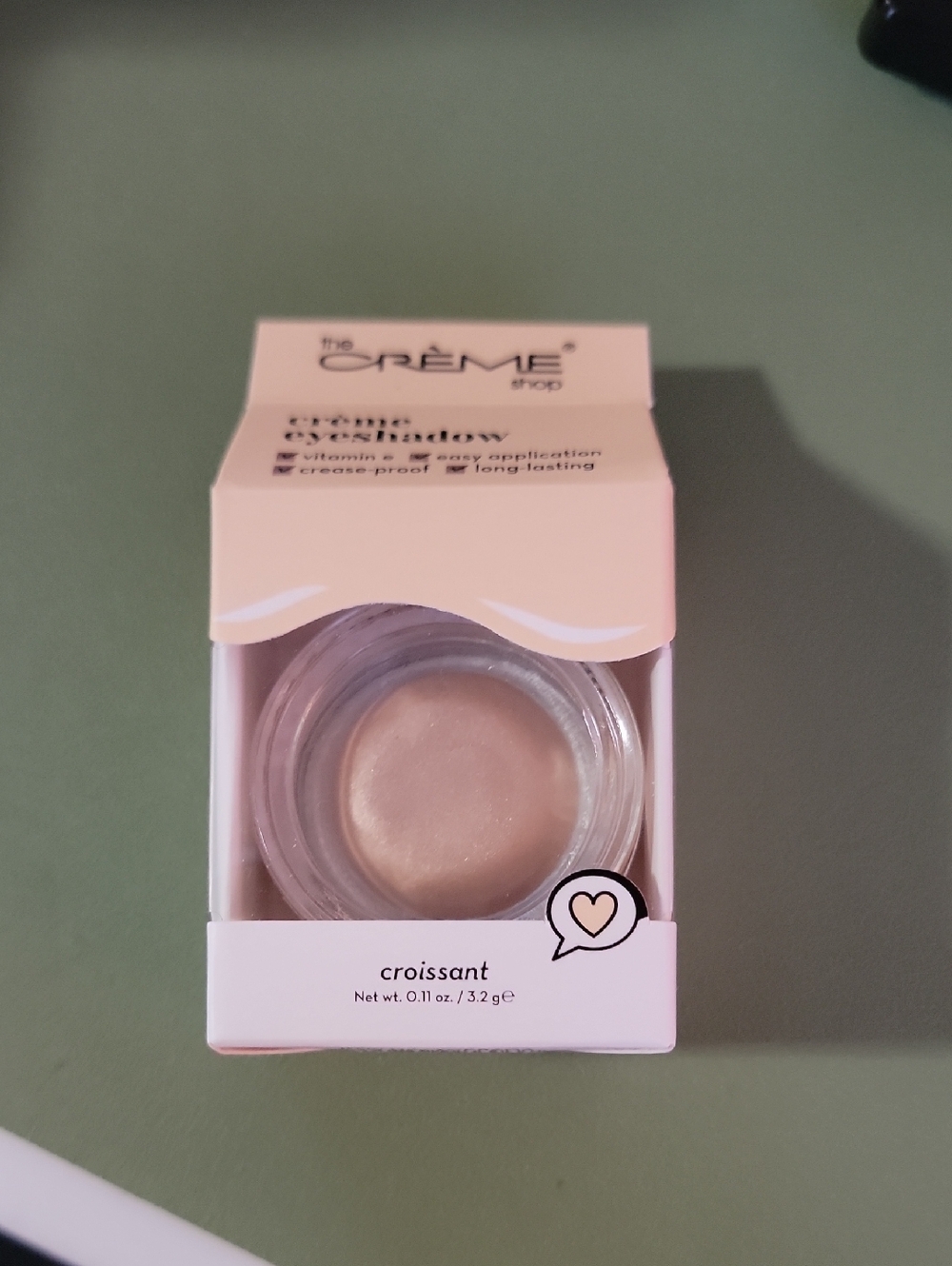 The Crème Shop Eye Primer Cream - Croissant (Champagne Beige)